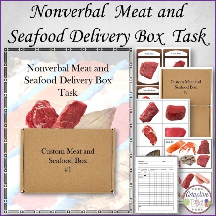 Nonverbal Meat and Seafood Delivery Box Task